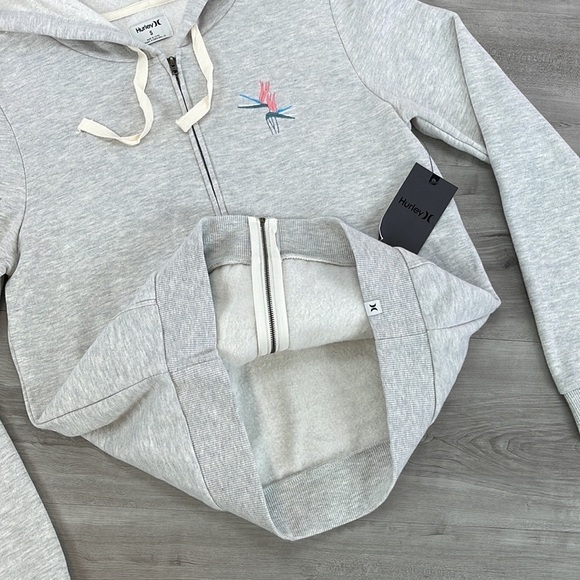 🔆HURLEY🔆 BIRDS OF PARADISE ZIP UP HOODIE SWEATSHIRT - Picture 13 of 16